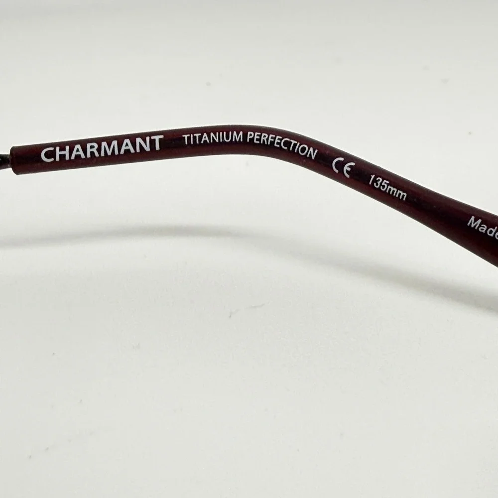 Charmant CH29204 BU‎ Beta Titanium Eyeglasses Frames Purple 54-18-135 Half Rim